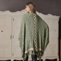 Cardigan National oversize din tricot - Larisa verde 01