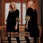 Rochie din catifea neagra - Floarea Soarelui Rochie din catifea neagra - Floarea Soarelui