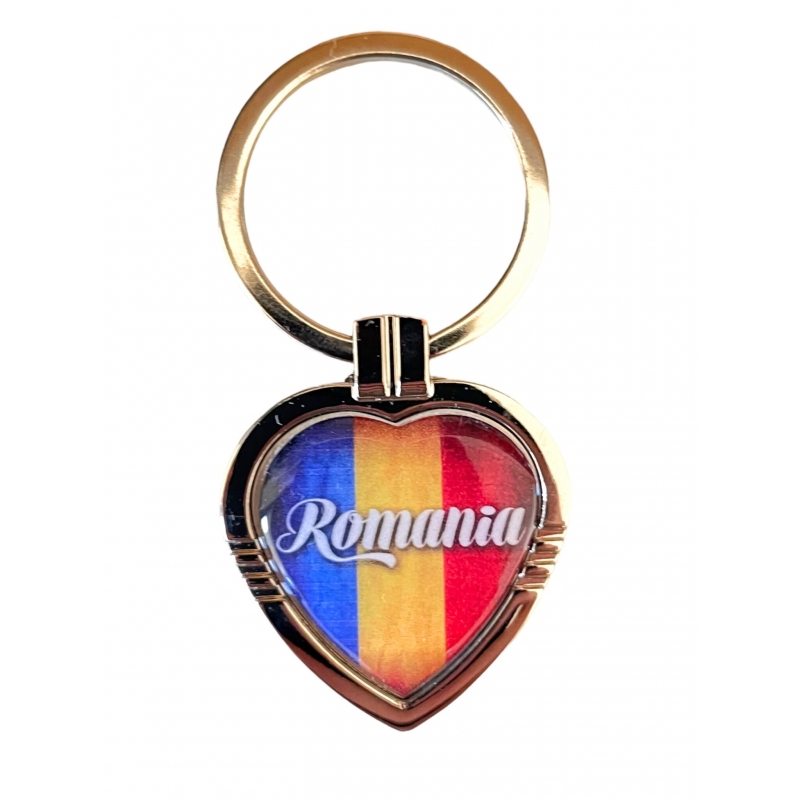Breloc in forma de inima - Romania