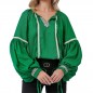 IE Nationala din in verde, stilizata modern cu maneci bufante - Valentina