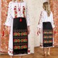 Costum Popular, Traditional, 3 piese, cu broderie florala - Roxana