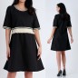 Rochie Nationala, neagra din in natural - Irina Rochie Nationala, neagra din in natural - Irina