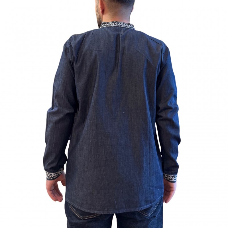 Camasa Traditionala barbateasca din denim - Sergiu