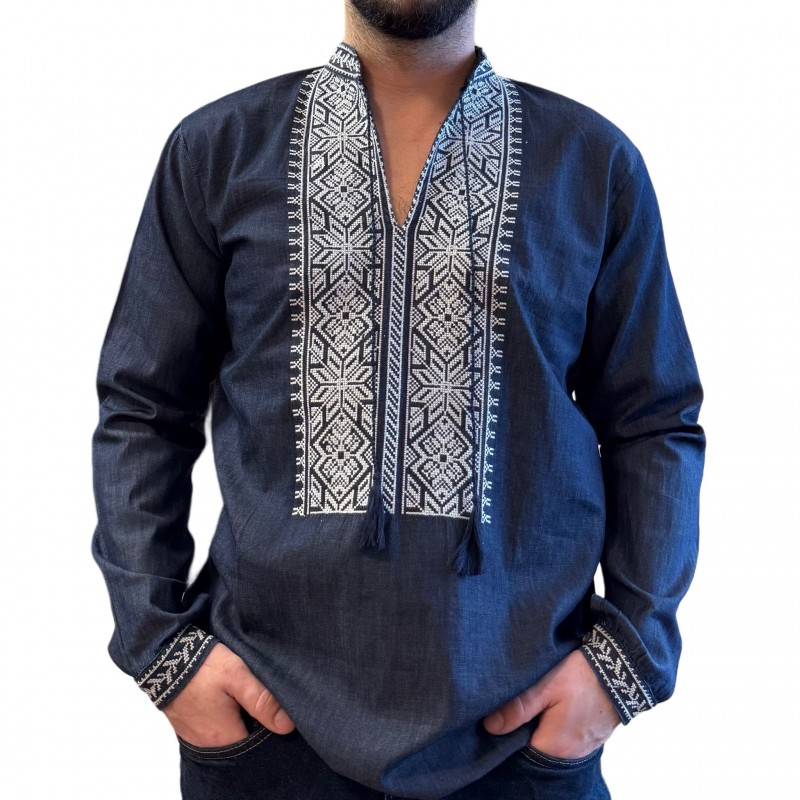 Camasa Traditionala barbateasca din denim